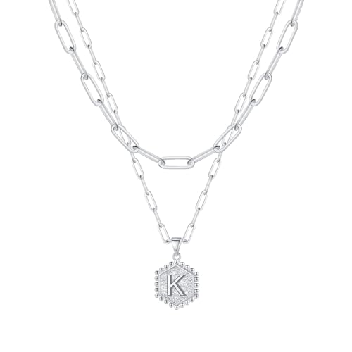 Fycakly Halskette Dainty Silver Initial Necklaces For Women Silver Necklaces For Women A Z 26 Alphabet Initial Teen Girls Jewelry Fycakly Halskette Dainty Silver Initial Necklaces For Women Silver Necklaces For Women A Z 26 Alphabet Initial Teen Girls Jewelry von Fycakly