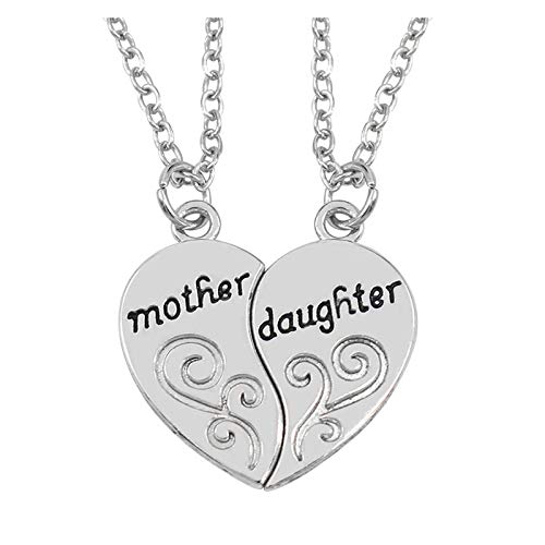 Fycakly Halskette Herz des Mutter Geschenke Liebe Mutter Tochter Halskette Frauen für Muttertag Halsketten Ritzel von Fycakly