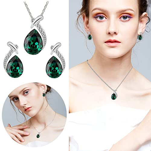 Fycakly Kette Damen Anhänger Ohrringe Schmuckset Damen Vielseitig Retro Pullover Kette Europäische Amerikanische Schmuck Geschenke von Fycakly