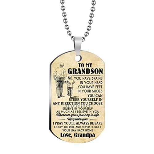 Fycakly Kette Damen Farbdruck Modeschmuck zu meinem Enkel Halskette Schlüsselanhänger Fycakly Kette Damen Farbdruck Modeschmuck zu meinem Enkel Halskette Schlüsselanhänger von Fycakly