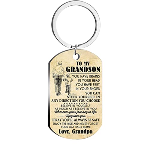 Fycakly Kette Damen Farbdruck Modeschmuck zu meinem Enkel Halskette Schlüsselanhänger Fycakly Kette Damen Farbdruck Modeschmuck zu meinem Enkel Halskette Schlüsselanhänger von Fycakly