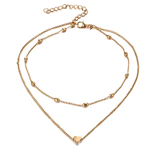 Fycakly Kette Damen Freundschaftskette 2 Best Friend Halskette Geschenke für Mädchen Frauen Freunde Geschenke von Fycakly