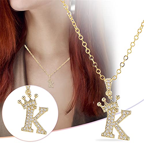 Fycakly Schmuck Valentinstag Mädchen Name Halskette Schmuck Halskette 26 Individueller Geschenk AZ Tag Anfangsschmuck Anhänger Liebesbriefe Schlüsselbein Herz von Fycakly