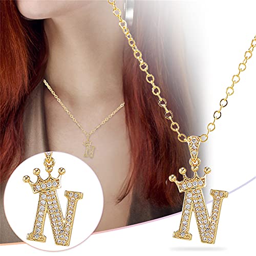 Fycakly Schmuck Valentinstag Mädchen Name Halskette Schmuck Halskette 26 Individueller Geschenk AZ Tag Anfangsschmuck Anhänger Liebesbriefe Schlüsselbein Herz von Fycakly