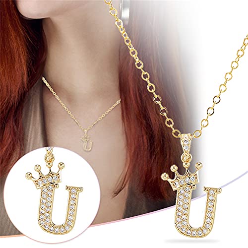 Fycakly Schmuck Valentinstag Mädchen Name Halskette Schmuck Halskette 26 Individueller Geschenk AZ Tag Anfangsschmuck Anhänger Liebesbriefe Schlüsselbein Herz von Fycakly