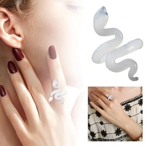 Fycakly Verlobungsring Damen Exquisiter Ring: Leichtes High-End-Gefühl mit handgefertigtem Zibo-Glasurglas – perfekt für elegante Anlässe! von Fycakly