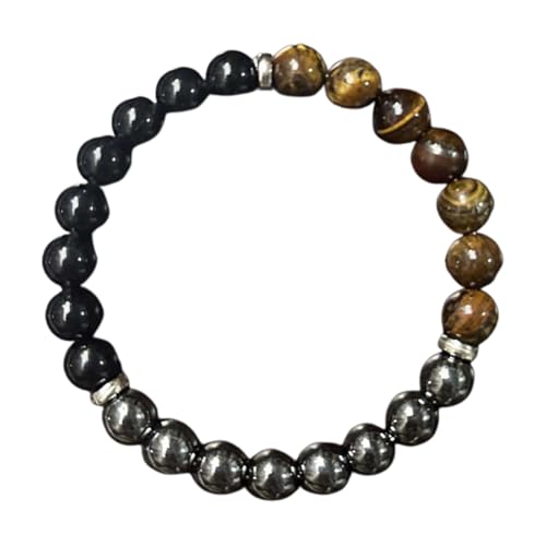 Gliederarmband Glückskristall-Armband für Männer und Frauen, elegant, verstellbar, Schmuck im Boho-Stil, Unisex von Fycakly