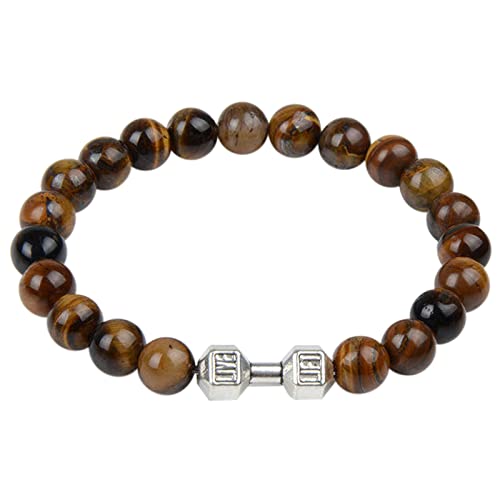 Glitzerndes Bettelarmband Tigerauge Armband Lavastein Armband Stress Yoga Perlen Verstellbares Aromatherapie Öl Diffusor Lava Für Männer Frauen von Fycakly