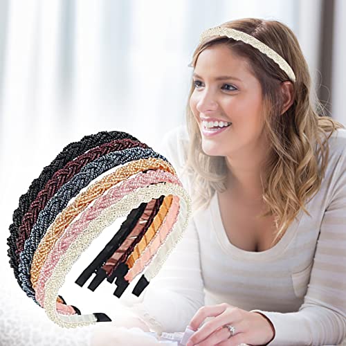 Haarspangen Damen Dicke Lange Haare Haarreif mit Perlen, mehrere Farben (One Size) von Fycakly