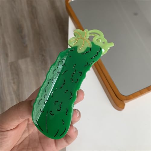 Haarspangen Damen Dicke Lange Haare Obst Essen Clip Clip Haarnadel (B, One Size) von Fycakly