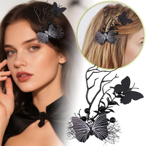 Halloween Haarklammer Halloween Haar Clips Batwing Mesh Barrettes Für Frauen Mädchen Party Haar Zubehör Dekorative Haarnadeln von Fycakly