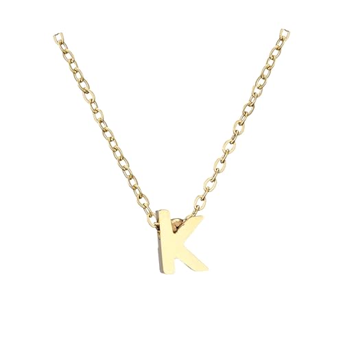 Halskette Zierliche goldene Initialenketten für Frauen Goldketten für Frauen AZ 26 Alphabet-Initialenketten Teenager-Mädchen Schmuck Halskette Zierliche goldene Initialenketten für Frauen Goldketten für Frauen AZ 26 Alphabet-Initialenketten Teenager-Mädchen Schmuck von Fycakly