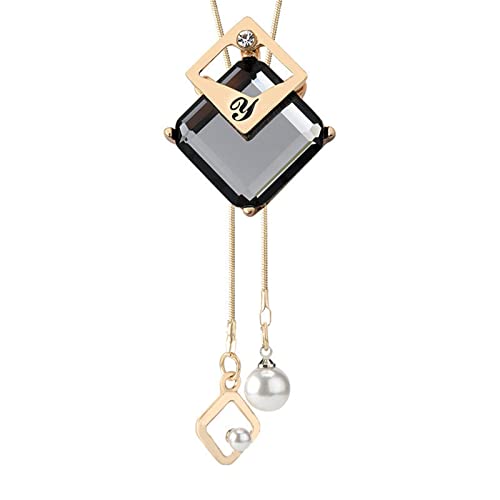 Halsketten Anhänger Lange Halskette Für Frauen Pullover Kette Statement Halskette Halsband Einstellbare Elegante Schmuck Accessoires Elegante Kollokation Winter Abend Party Hochzeit von Fycakly