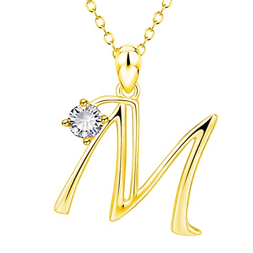 Halsketten Schmuck Kette Anhänger Namensketten Mädchen 2022 Englischer Buchstabe Unverzichtbar für Frauen Frauen Geschenk Valentinstag Mode Festival Weihnachten 26 Halsketten & Anhänger von Fycakly