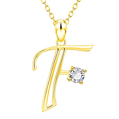 Halsketten Schmuck Kette Anhänger Namensketten Mädchen 2022 Englischer Buchstabe Unverzichtbar für Frauen Frauen Geschenk Valentinstag Mode Festival Weihnachten 26 Halsketten & Anhänger von Fycakly