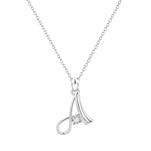 Kette Damen 26 Initialen-Alphabet-Form-Strass-Halsketten für Frauen Halsketten für Frauen AZ 26 Alphabet-Initialen-Silberhalsketten Mädchen Kette Damen 26 Initialen-Alphabet-Form-Strass-Halsketten für Frauen Halsketten für Frauen AZ 26 Alphabet-Initialen-Silberhalsketten Mädchen von Fycakly