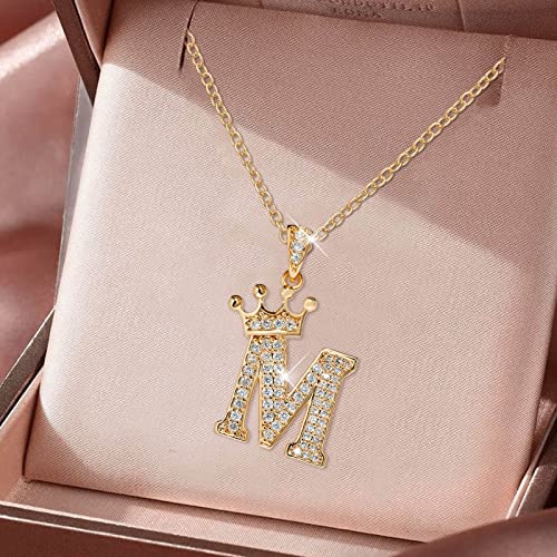 Kette Damen 26 englische Buchstaben voller -Anhänger-Halskette für Frauen Strass-Halsketten für Frauen AZ 26 Alphabet-Anfangshalsketten Teenager-Mädchen Schmuck Kette Damen 26 englische Buchstaben voller -Anhänger-Halskette für Frauen Strass-Halsketten für Frauen AZ 26 Alphabet-Anfangshalsketten Teenager-Mädchen Schmuck von Fycakly
