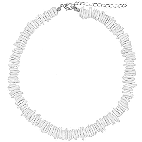 Kette Damen Weiße Conch Halskette für Mädchen Surfer Muschel Halskette für Frauen Männer Strand Bohemian von Fycakly