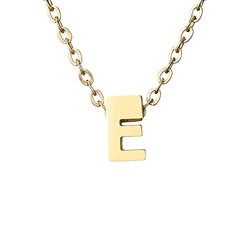 Kette Damen Zarte Gold-Halskette für Frauen, niedlicher Buchstabe-Namen-Halskette für Mädchen, einfacher Schmuck Kette Damen Zarte Gold-Halskette für Frauen, niedlicher Buchstabe-Namen-Halskette für Mädchen, einfacher Schmuck von Fycakly