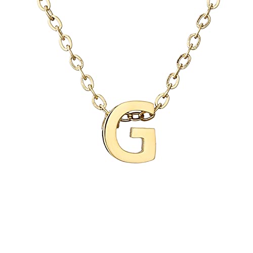 Kette Damen Zarte Gold-Halskette für Frauen, niedlicher Buchstabe-Namen-Halskette für Mädchen, einfacher Schmuck von Fycakly