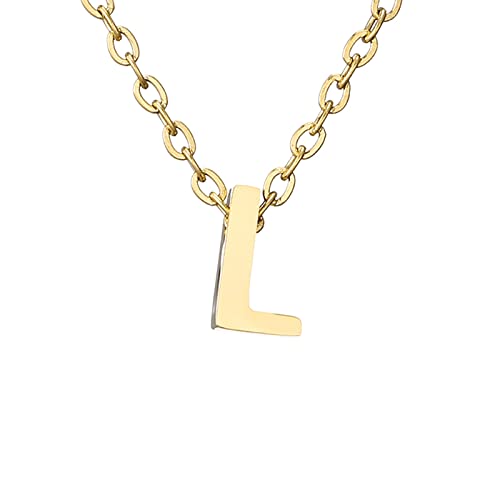 Kette Damen Zarte Gold-Halskette für Frauen, niedlicher Buchstabe-Namen-Halskette für Mädchen, einfacher Schmuck Kette Damen Zarte Gold-Halskette für Frauen, niedlicher Buchstabe-Namen-Halskette für Mädchen, einfacher Schmuck von Fycakly