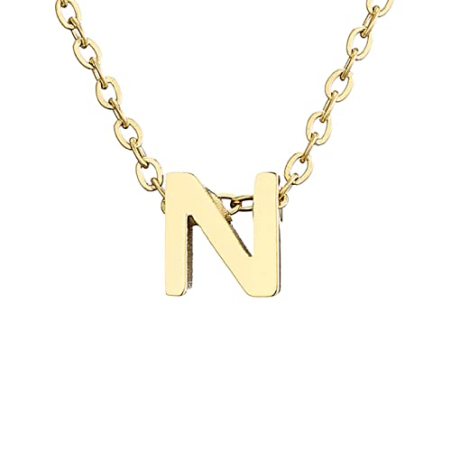 Kette Damen Zarte Gold-Halskette für Frauen, niedlicher Buchstabe-Namen-Halskette für Mädchen, einfacher Schmuck von Fycakly