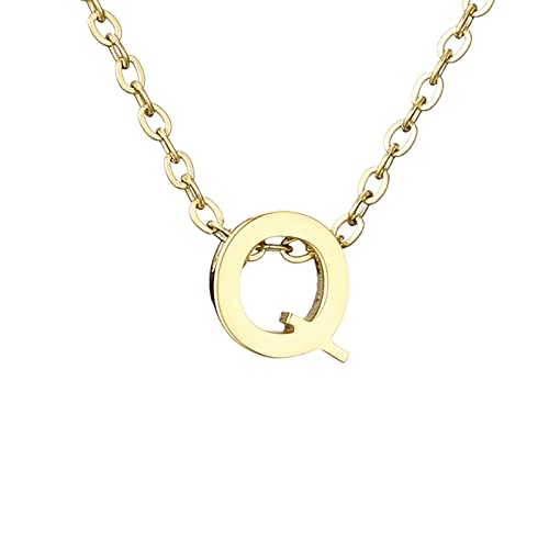 Kette Damen Zarte Gold-Halskette für Frauen, niedlicher Buchstabe-Namen-Halskette für Mädchen, einfacher Schmuck Kette Damen Zarte Gold-Halskette für Frauen, niedlicher Buchstabe-Namen-Halskette für Mädchen, einfacher Schmuck von Fycakly