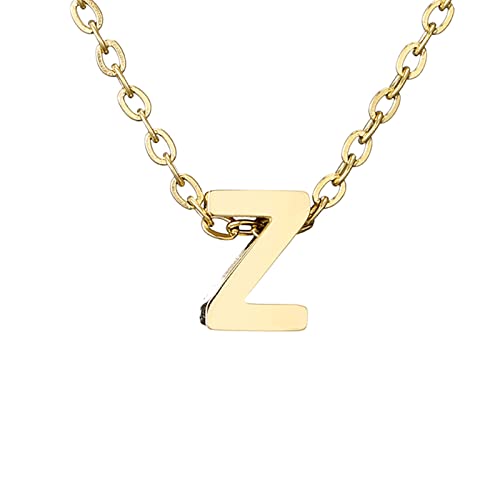 Kette Damen Zarte Gold-Halskette für Frauen, niedlicher Buchstabe-Namen-Halskette für Mädchen, einfacher Schmuck Kette Damen Zarte Gold-Halskette für Frauen, niedlicher Buchstabe-Namen-Halskette für Mädchen, einfacher Schmuck von Fycakly