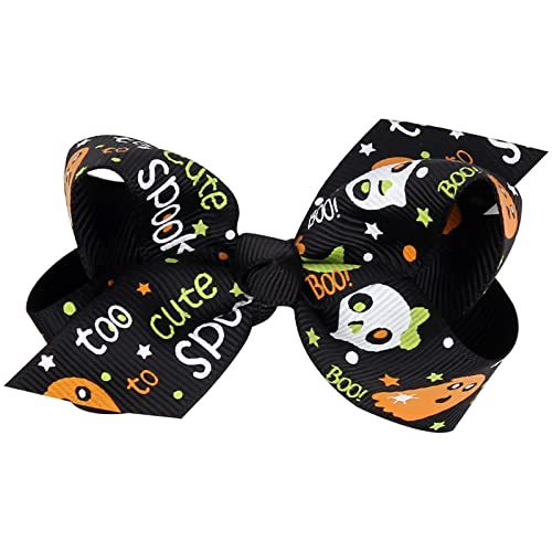 Knochen Haarspange Halloween Schleife Knoten Haarnadeln Halloween Haarschleifen Clip Bunte Clip Niedliche Bowknot Haarschmuck für Mädchen Babys Kleinkinder Kinder Weihnachtsfeiern von Fycakly