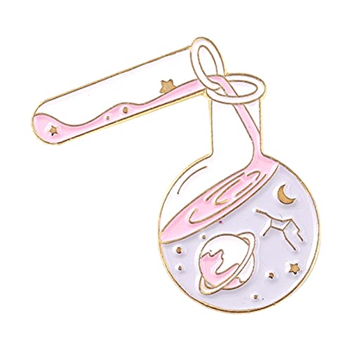 Liebe Experiment Flasche Becher Regenbogen Metall Abzeichen Brosche Abzeichen Schmuck Kleidung Brosche Kleidung Tasche Schmuck Pin Geschenk Party (A, One Size) von Fycakly