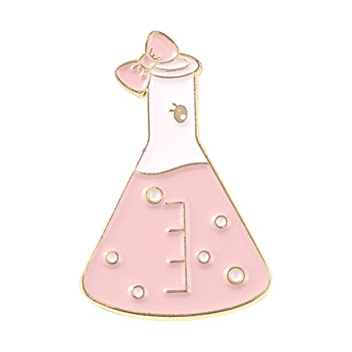 Liebe Experiment Flasche Becher Regenbogen Metall Abzeichen Brosche Abzeichen Schmuck Kleidung Brosche Kleidung Tasche Schmuck Pin Geschenk Party (D, One Size) von Fycakly