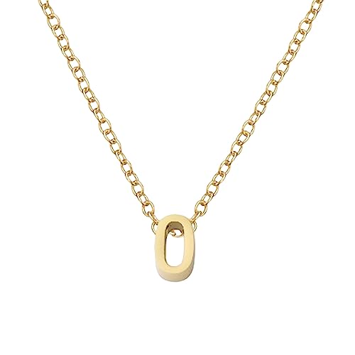 Schmuck 26 Goldhalsketten mit Anfangsform für Frauen Halsketten für Frauen AZ Goldhalsketten mit 26 Buchstaben Anfangsbuchstaben Mädchen von Fycakly