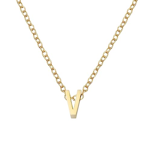 Schmuck 26 Goldhalsketten mit Anfangsform für Frauen Halsketten für Frauen AZ Goldhalsketten mit 26 Buchstaben Anfangsbuchstaben Mädchen von Fycakly