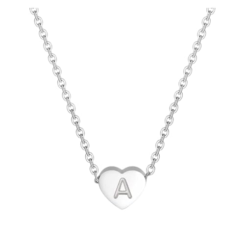 Schmuck 26 anfängliche herzförmige Alphabet-Halsketten für Frauen Halsketten für Frauen AZ 26 Alphabet-Initialen-Silberhalsketten Mädchen Schmuck 26 anfängliche herzförmige Alphabet-Halsketten für Frauen Halsketten für Frauen AZ 26 Alphabet-Initialen-Silberhalsketten Mädchen von Fycakly