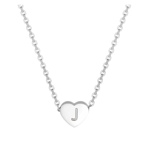 Schmuck 26 anfängliche herzförmige Alphabet-Halsketten für Frauen Halsketten für Frauen AZ 26 Alphabet-Initialen-Silberhalsketten Mädchen Schmuck 26 anfängliche herzförmige Alphabet-Halsketten für Frauen Halsketten für Frauen AZ 26 Alphabet-Initialen-Silberhalsketten Mädchen von Fycakly