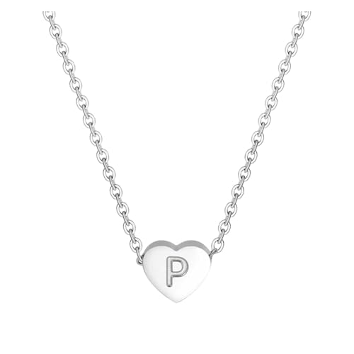 Schmuck 26 anfängliche herzförmige Alphabet-Halsketten für Frauen Halsketten für Frauen AZ 26 Alphabet-Initialen-Silberhalsketten Mädchen Schmuck 26 anfängliche herzförmige Alphabet-Halsketten für Frauen Halsketten für Frauen AZ 26 Alphabet-Initialen-Silberhalsketten Mädchen von Fycakly