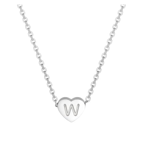 Schmuck 26 anfängliche herzförmige Alphabet-Halsketten für Frauen Halsketten für Frauen AZ 26 Alphabet-Initialen-Silberhalsketten Mädchen Schmuck 26 anfängliche herzförmige Alphabet-Halsketten für Frauen Halsketten für Frauen AZ 26 Alphabet-Initialen-Silberhalsketten Mädchen von Fycakly