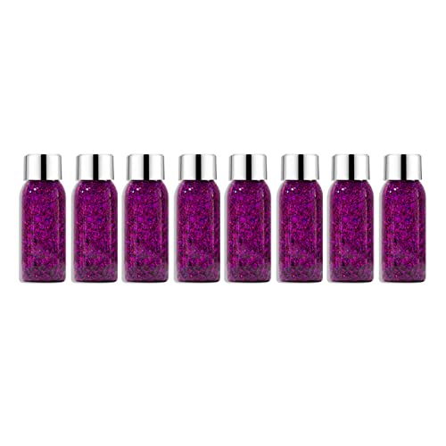 30 Ml Körper-Glitzer-Gel, Make-up, Flüssiger Lidschatten, Langanhaltendes Funkelndes Glitzer-Gel, Grobes Glitzer-Festival, Kosmetik, Augen, Haare, Gesicht, Körper, Nägel, Glitzer(03#) von Fyearfly