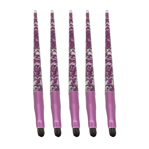 5 Stück Lippenpinsel Mit Glitzerndem Griff, Weiches Haar, Lippen-Make-up-Pinsel Für Lippenstift, Lipgloss, Kosmetisches Werkzeug Für Lidschatten-Grundierung von Fyearfly