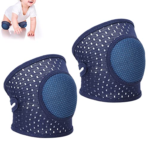 Baby-Knieschoner, Baby-Krabbelschoner, Weiche Baumwolle, Elastisch, Unisex, Verhindern Verrutschen, Knieschutz Für Kleinkinder, Kinder(Navy blau) von Fyearfly