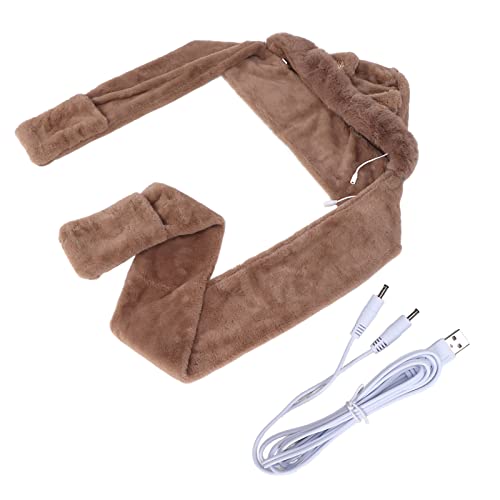 Beheizter Hutschal, 3 in 1 Multifunktionaler beheizter Hutschal Handschuhe USB Elektrischer warmer Schal für Winterkaffee von Fyearfly