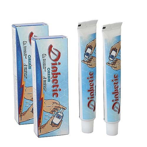 Diabetiker-Fußcreme, 2 Stück 20 G Diabetiker-Pflegecreme Für Trockene Haut, Feuchtigkeitsspendend, Reduziert Trockenheit, Diabetiker-Fuß-Handcreme von Fyearfly