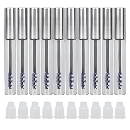 Leere Mascara Tube, 10 Stück 12ml Leere Mascara Tube Zauberstab DIY Kosmetik Wimperncreme Behälter Flasche Mit 10 Gummieinsätzen Für DIY Wimperncreme Mascara von Fyearfly