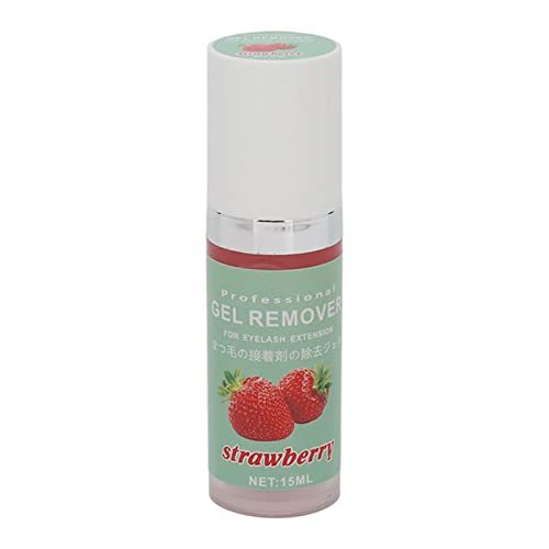 Wimpernverlängerungs-Entferner-Gel, Einfacher Entferner, Wimpernverlängerungs-Kleber, Schnell Auflösendes Gel, Wimpernverlängerungs-Kleber-Entferner, 15 Ml(strawberry) von Fyearfly