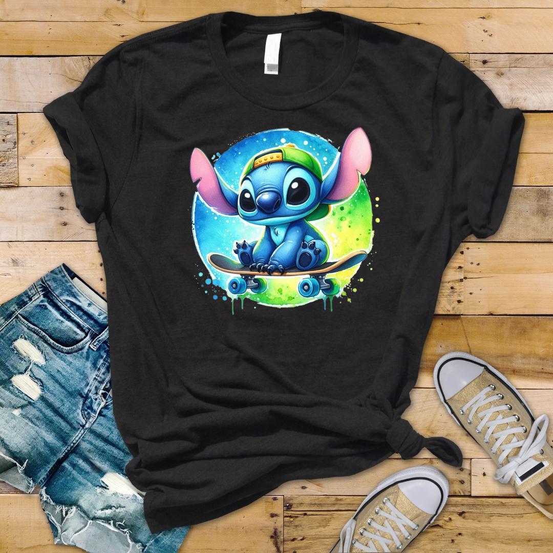 Bügelbild Stitch Musik Skater Bügelbild Stitch Musik Skater von FylousStyle