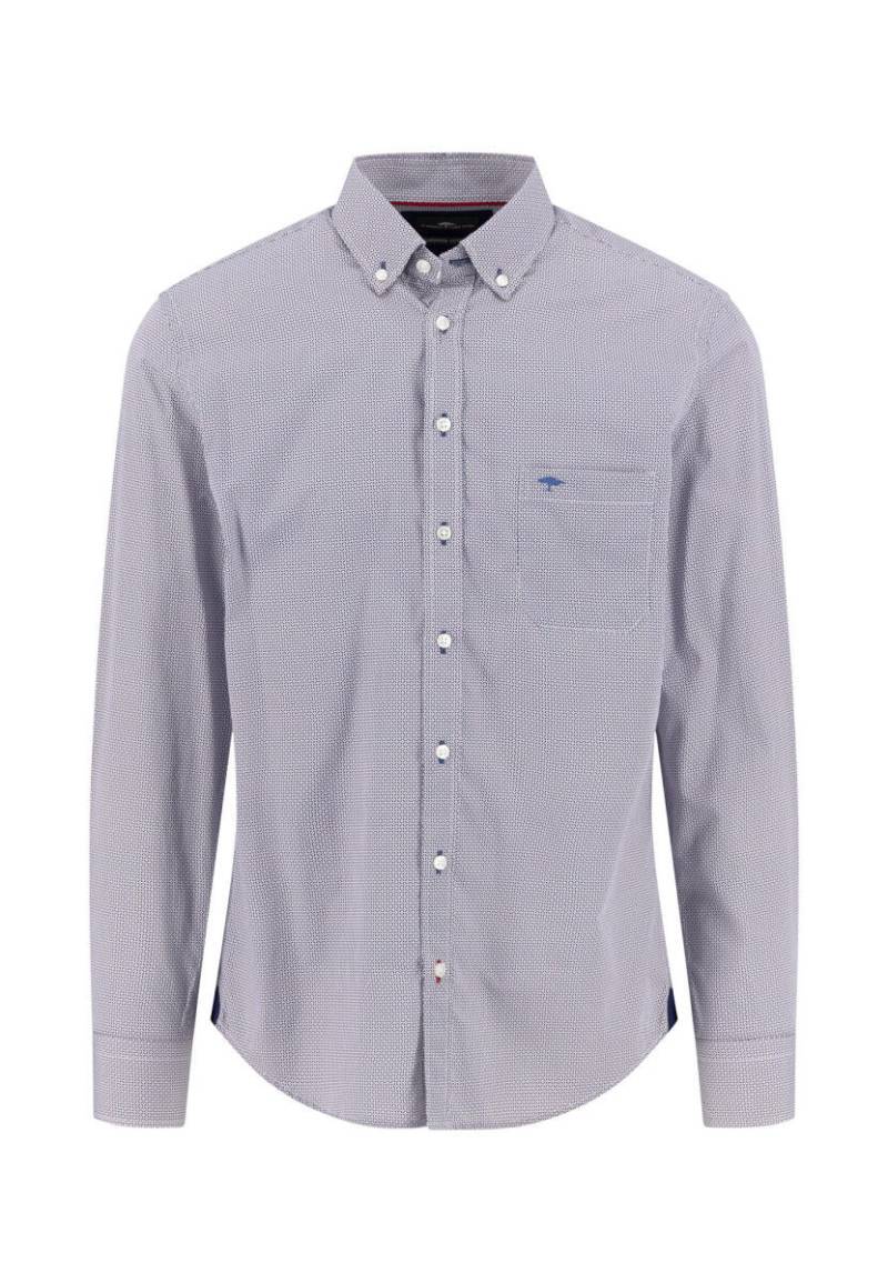 Fynch Hatton - Hemd mit Mikromuster blau/rot - Gr. - XL von Fynch Hatton