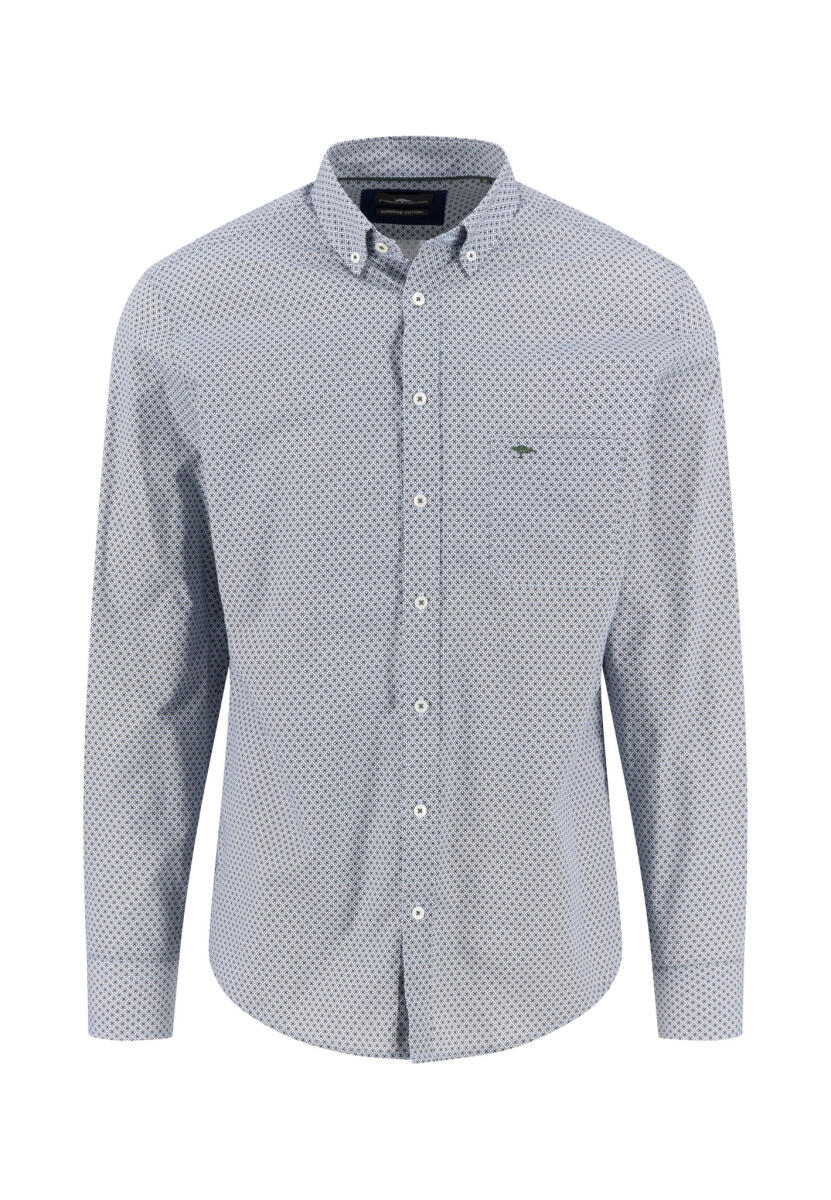 Fynch Hatton - Hemd mit Minimalprint grün - Gr. - XXL von Fynch Hatton