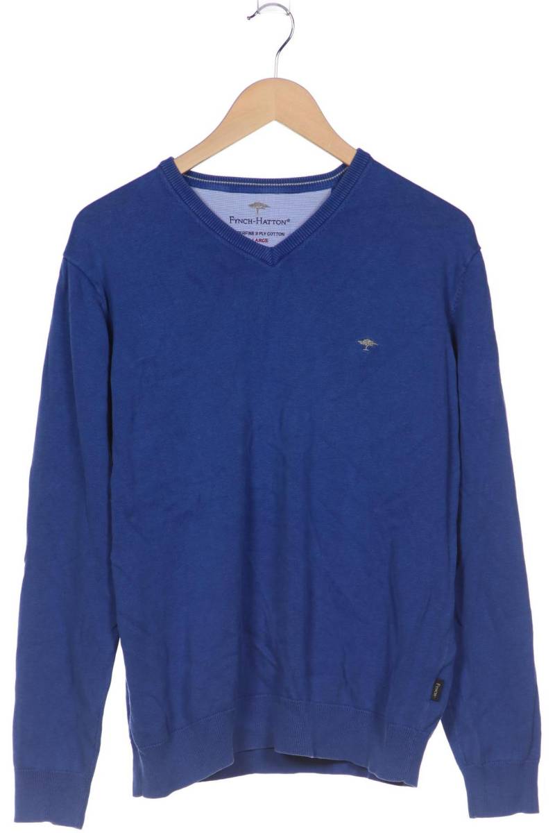 Fynch Hatton Herren Pullover, blau von Fynch Hatton