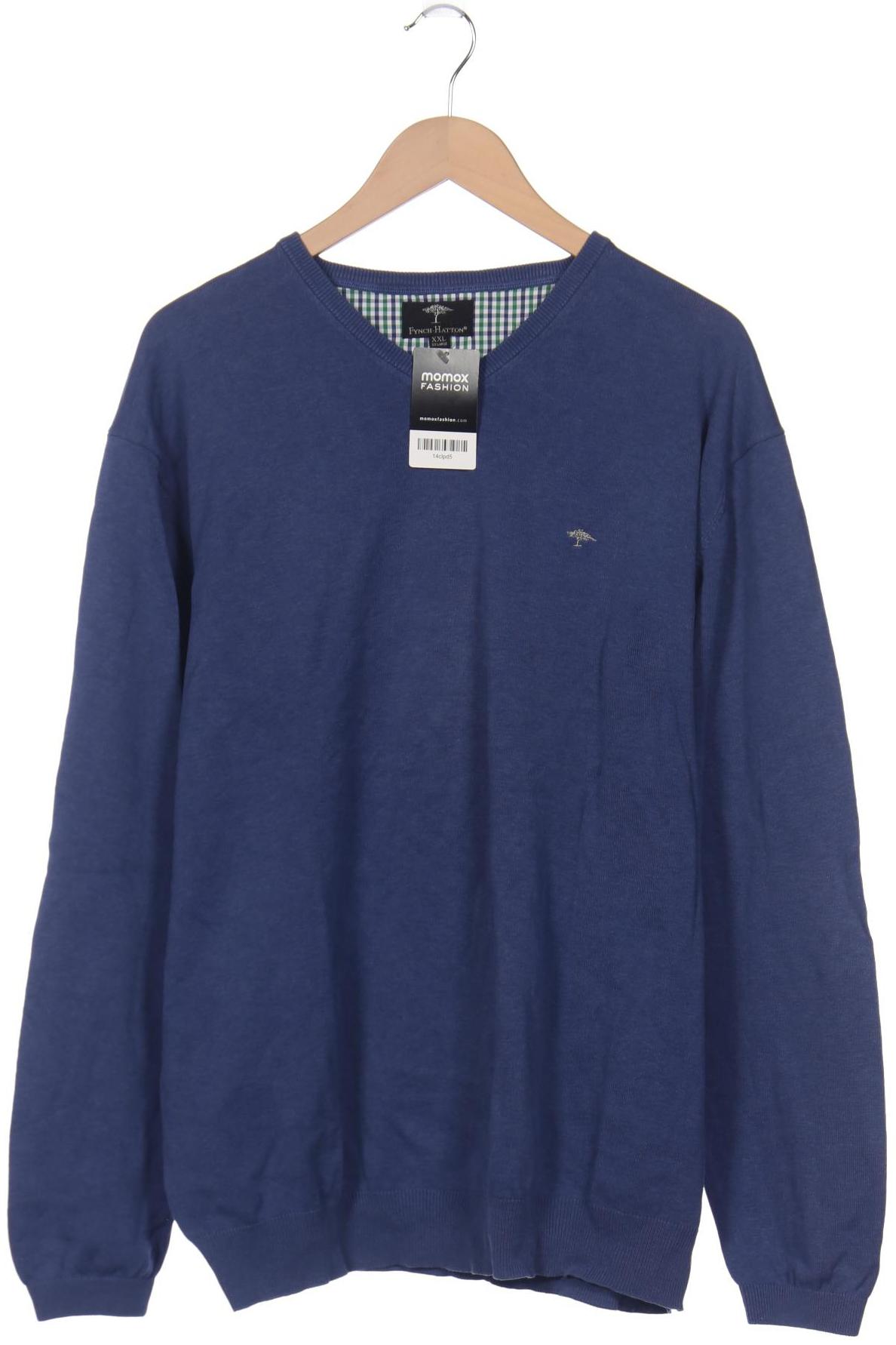 Fynch Hatton Herren Pullover, blau von Fynch Hatton