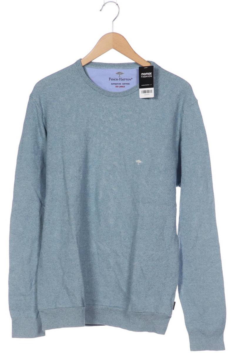 Fynch Hatton Herren Pullover, blau von Fynch Hatton